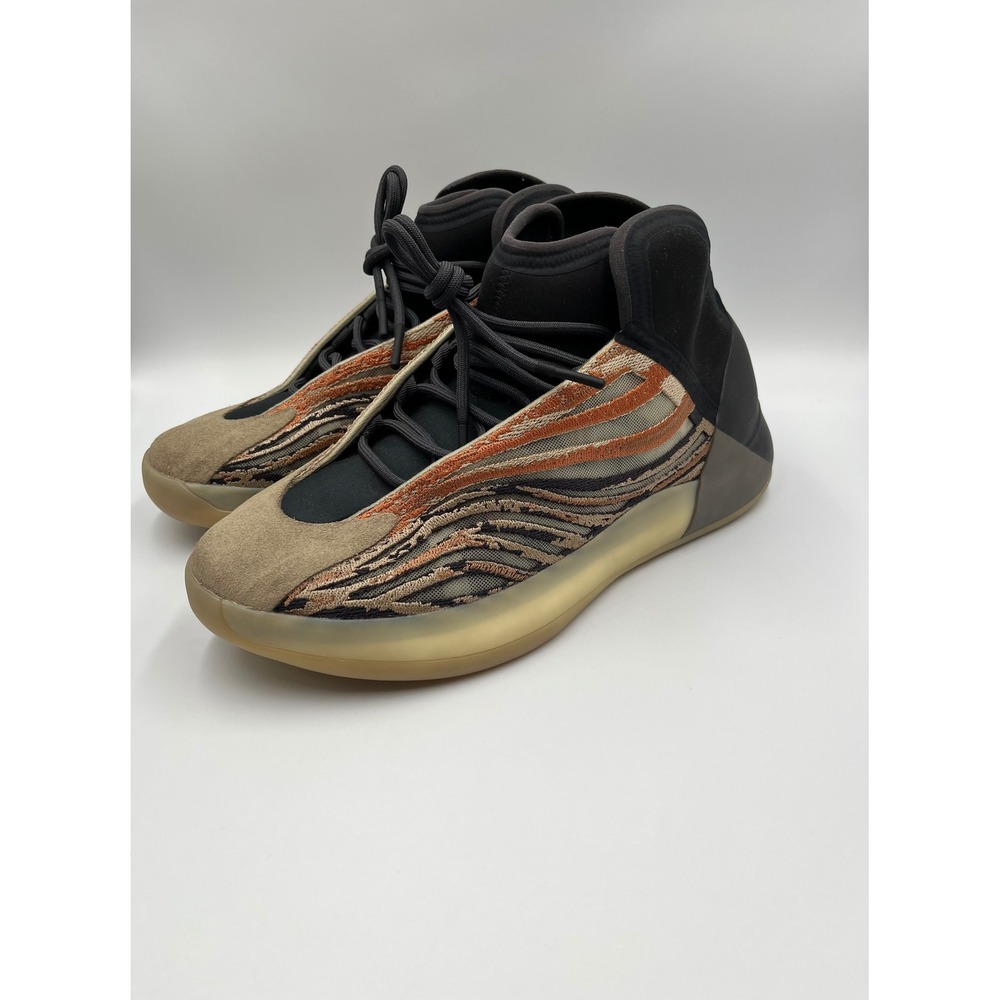 Adidas Yeezy QNTM Flash orange basketball shoes with OG Box Men Sz 12